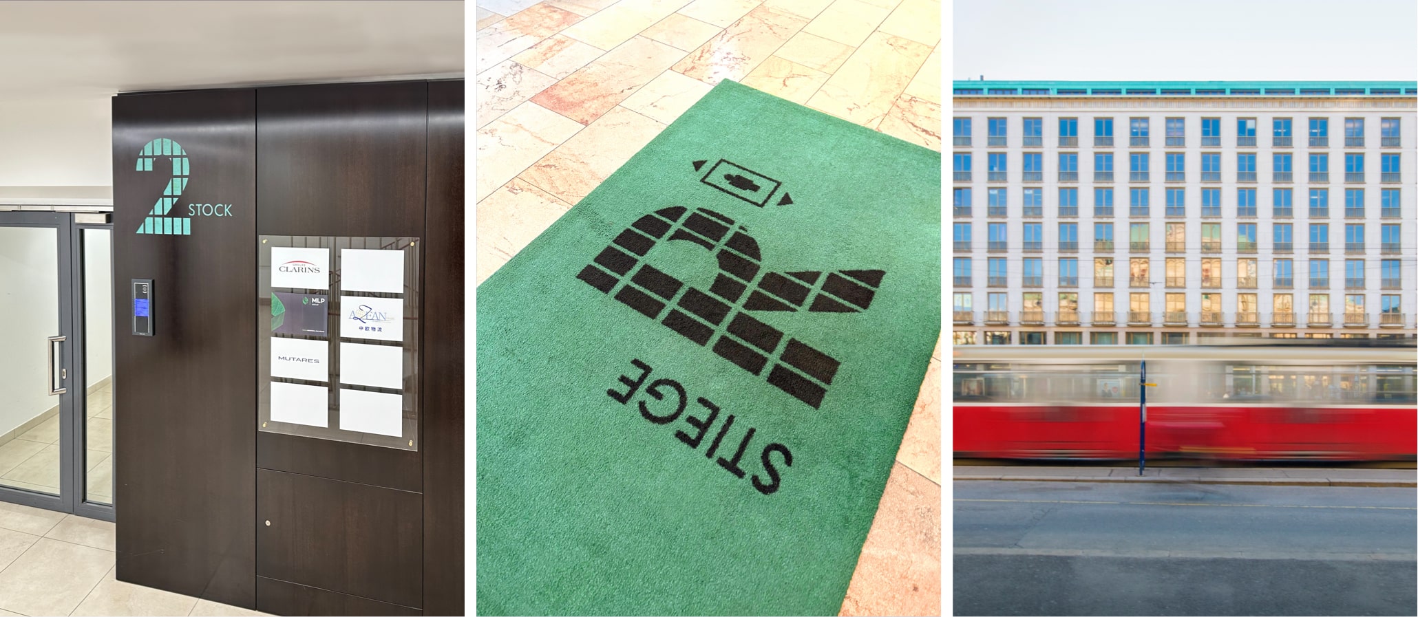 Leitsystem im Opernringhof, Branding Wien
