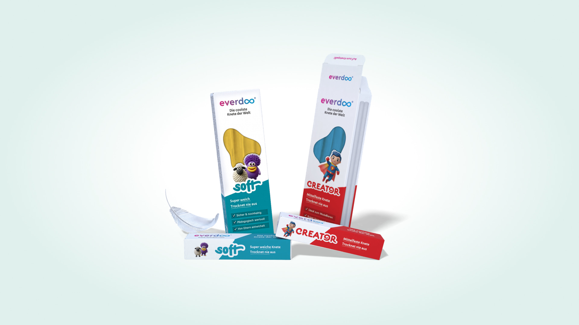 Verpackung und Design der Everdoo Knete